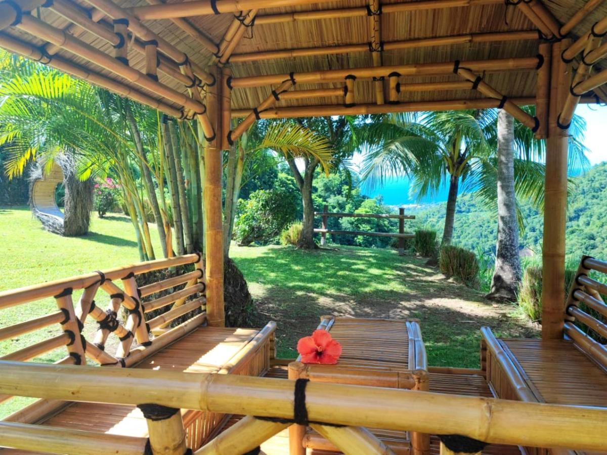 Gite 4 Etoiles, La Vieille Sucrerie St Claude Guadeloupe, Jacuzzi Spa Privatif, Vue Exceptionnelle Sur La Mer Des Caraibes Basse Terre Bagian luar foto