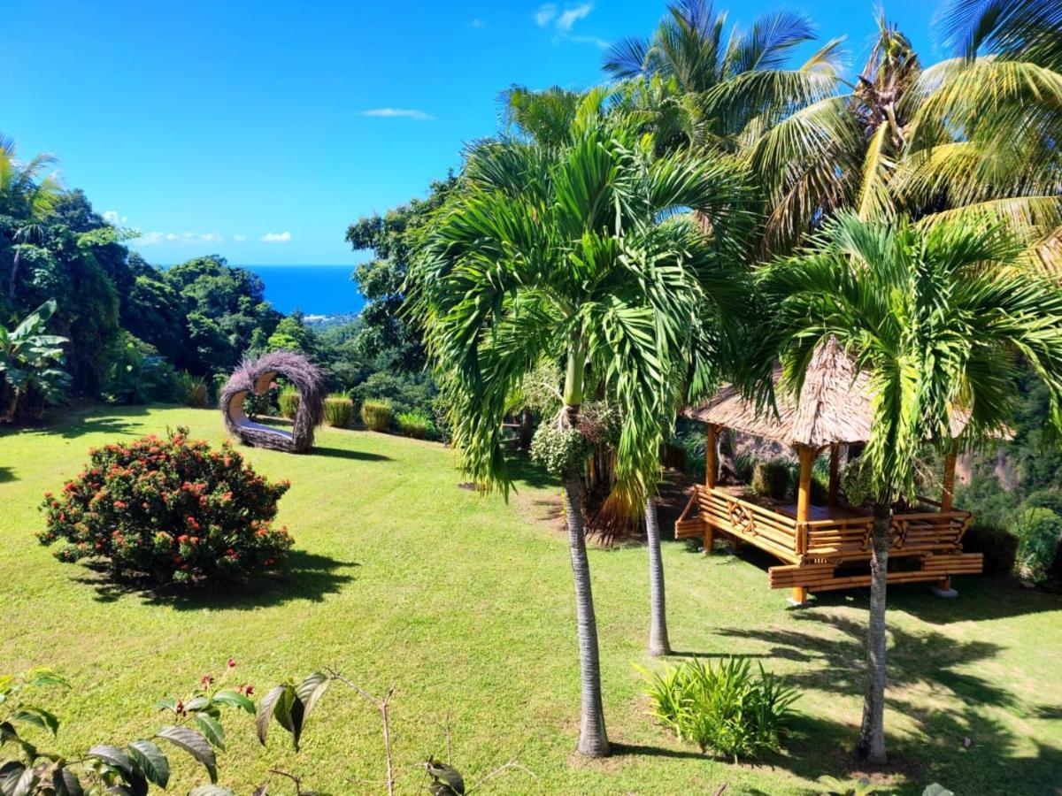 Gite 4 Etoiles, La Vieille Sucrerie St Claude Guadeloupe, Jacuzzi Spa Privatif, Vue Exceptionnelle Sur La Mer Des Caraibes Basse Terre Bagian luar foto