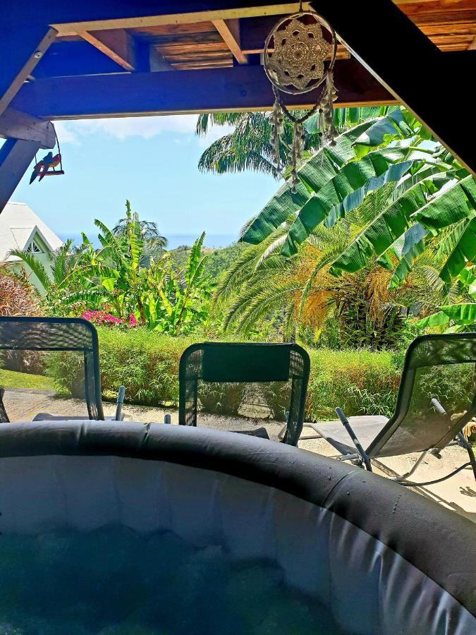 Gite 4 Etoiles, La Vieille Sucrerie St Claude Guadeloupe, Jacuzzi Spa Privatif, Vue Exceptionnelle Sur La Mer Des Caraibes Basse Terre Bagian luar foto